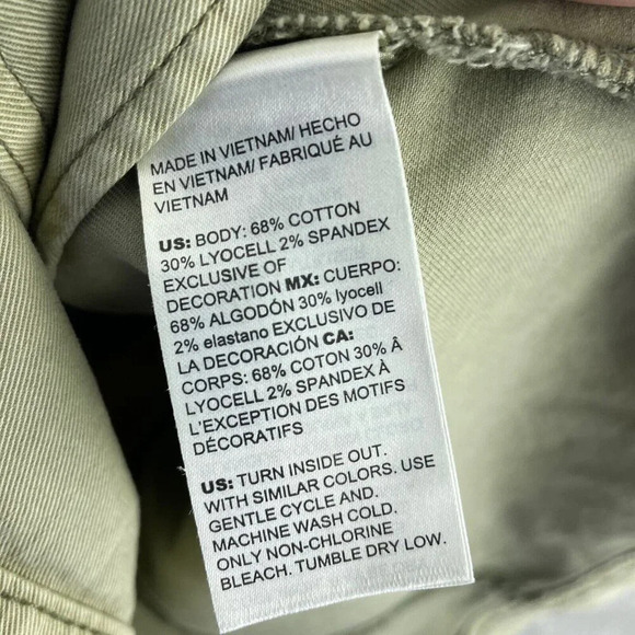 Chico’s Lyocell Jacket Womens Full Zip (1) 10 Green 1343 - Picture 4 of 8